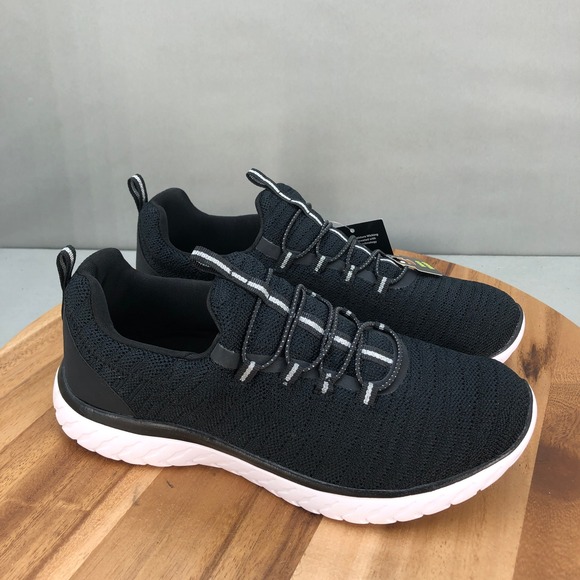 Athletic Works Memory Foam Wide Width Black Sneakers Shoes Womens 9 Wide - Picture 1 of 7